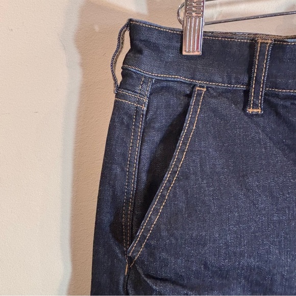 AMERICAN EAGLE SZ 12S Wide Leg Dark Wash Jean Trouser NEW WITH TAG - Picture 2 of 16